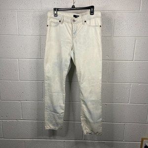 a.n.a Womens Jeans Size 10 Mid Rise White Bleached Straight Leg